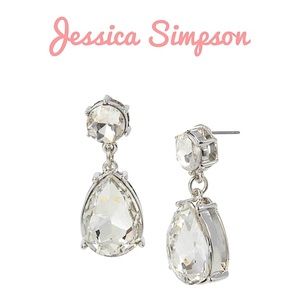 Jessica Simpson Women's Stone Teardrop Earrings